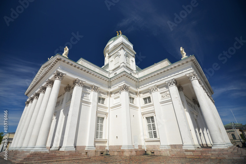 Finnish Evangelical Lutheran cathedral on the Senate square of Helsinki