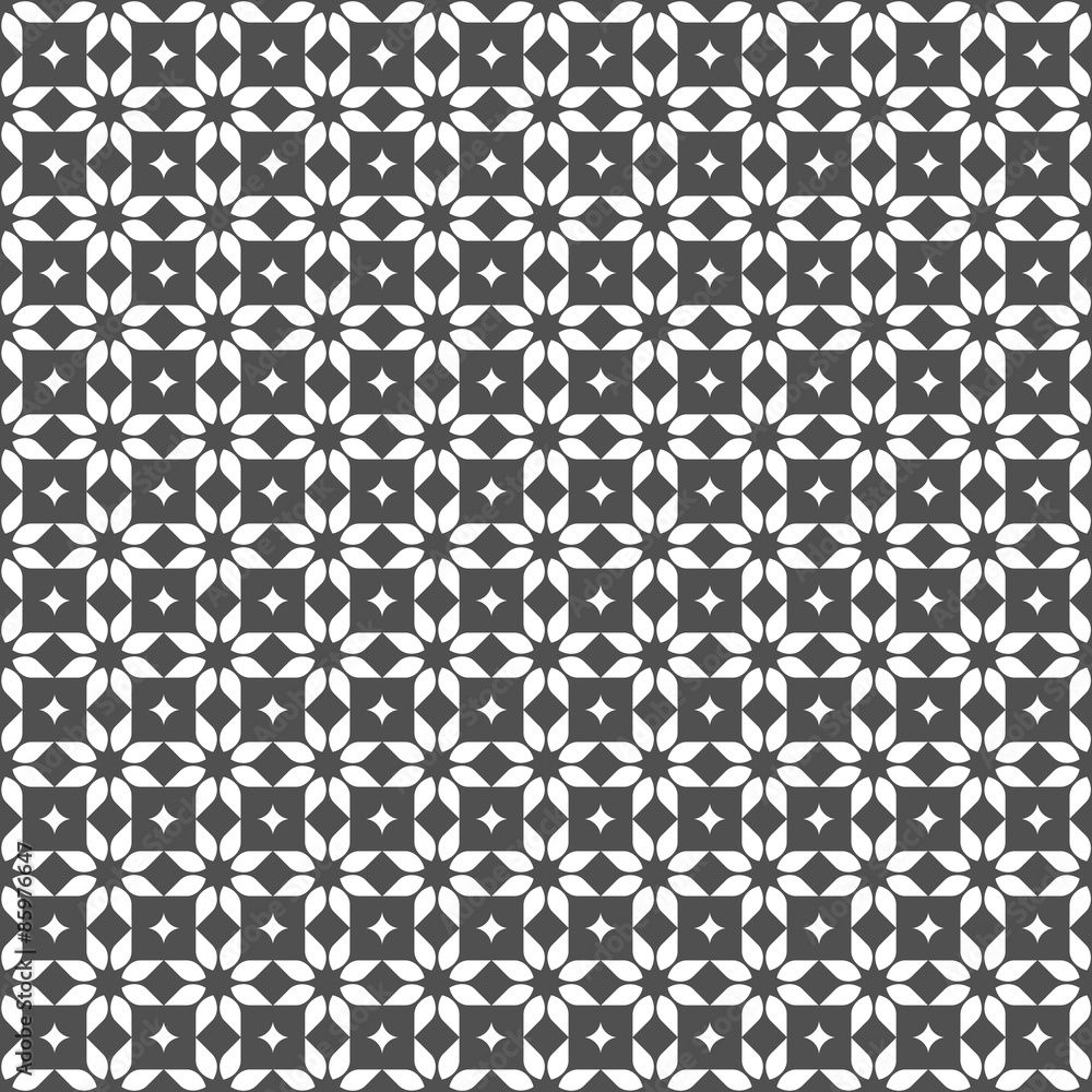 Monochrome seamless pattern in oriental style - variation 7 Monochrome seamless pattern in oriental style - variation 7