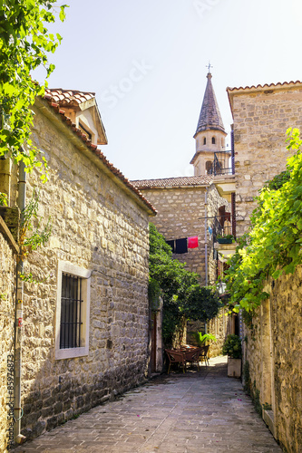 streets of old Budva  Montenegro