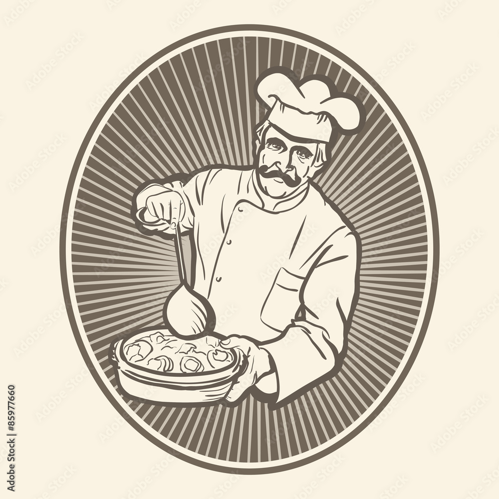 CHEF,COOK ILLUSTRATION VECTOR