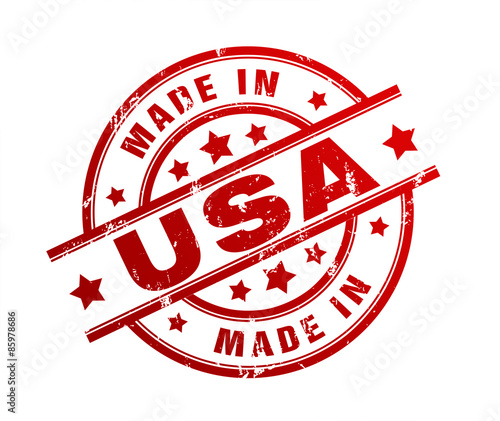 made in usa stamp photo