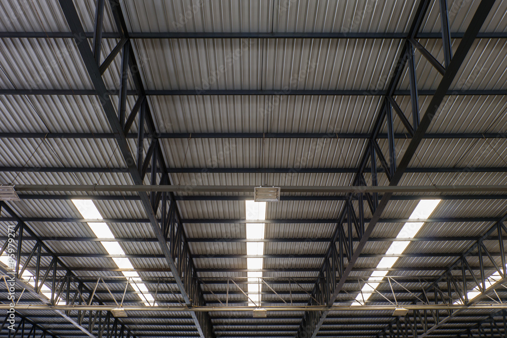 Metal roof structure and Channel light Metal roof structure and Channel light