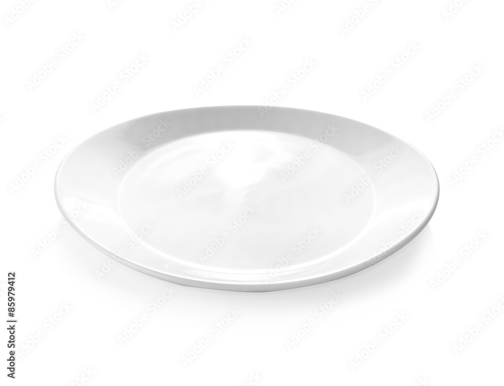 Empty plate isolated on a white background Empty plate isolated on a white background