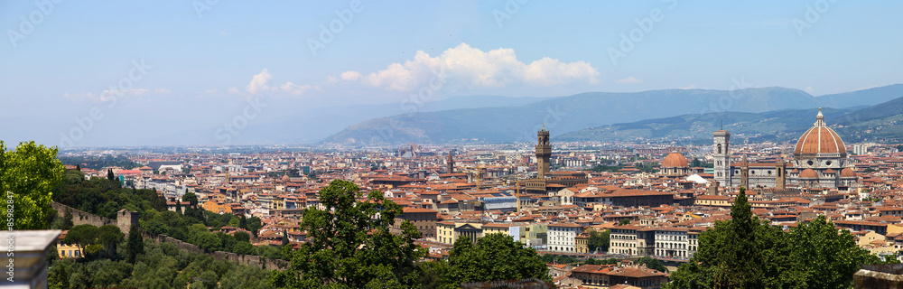Florenz Italien - Panoramaaufnahme