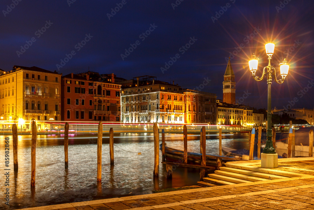 Venice at night.