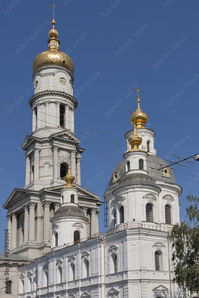 Assumption or Dormition Cathedral in Kharkiv, Ukraine.