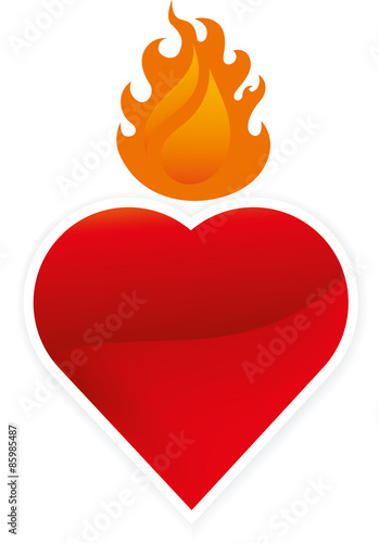 flaming heart
