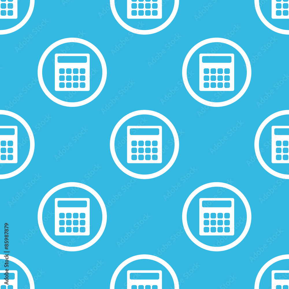 Calculator sign blue pattern Calculator sign blue pattern