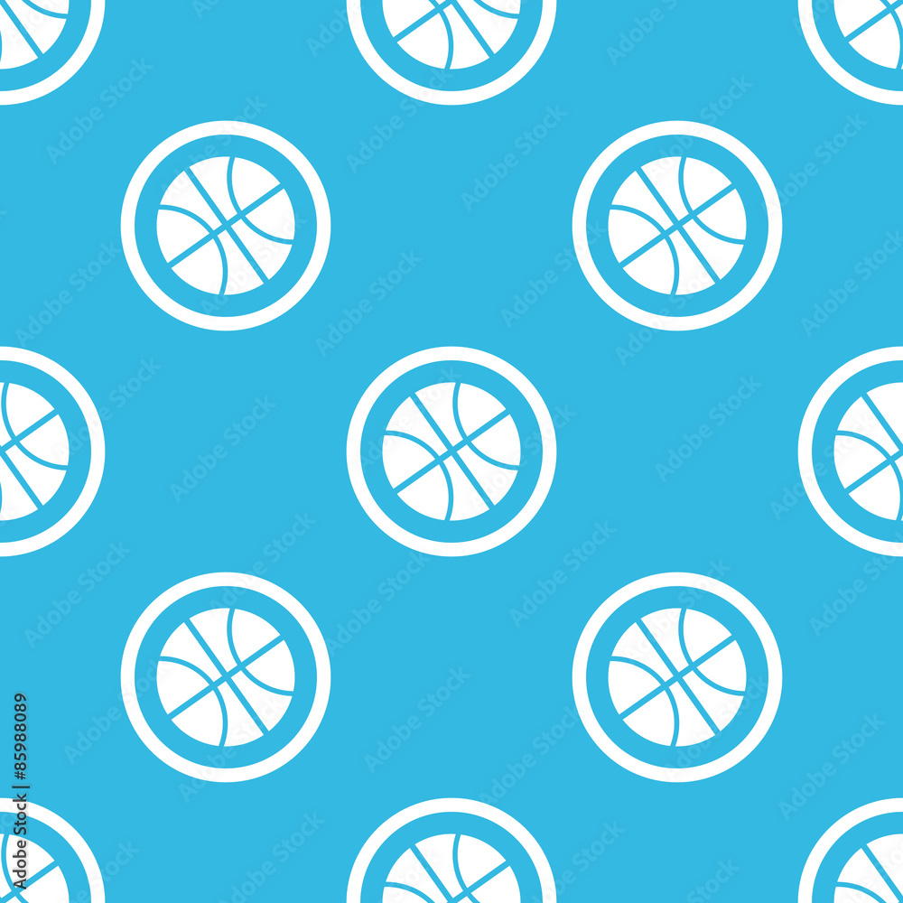 Basketball sign blue pattern Basketball sign blue pattern