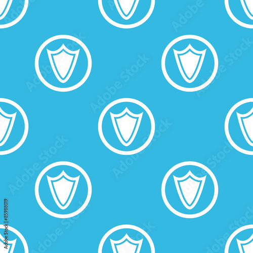 Shield sign blue pattern