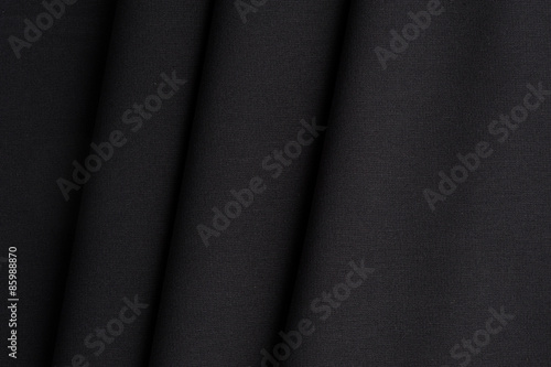 Black cloth with straight folds