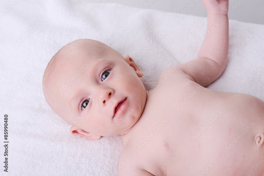 isolated portrait of young happy smiling baby on a white background isolated portrait of young happy smiling baby on a white background