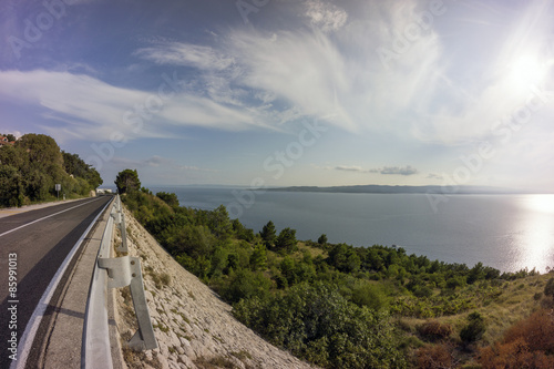 View of Makarska Riviera in Croatia