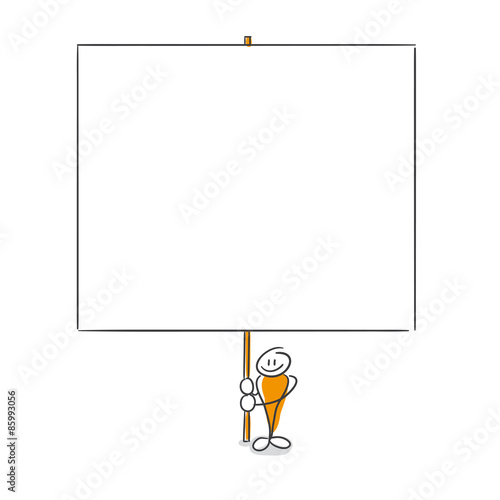 Strichmännchen Serie Pumpy / Schild