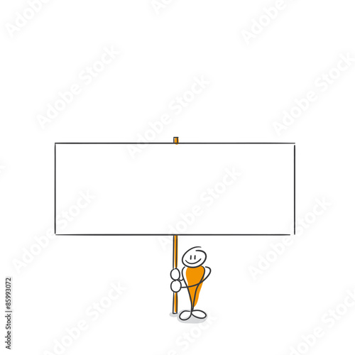 Strichmännchen Serie Pumpy / Schild