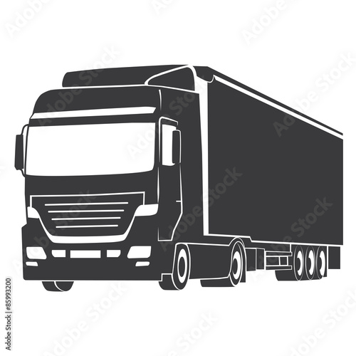 TRUCK SILHOUETTE illustration vector