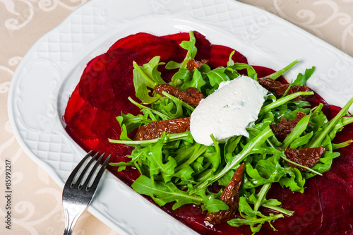 Young beet carpaccio