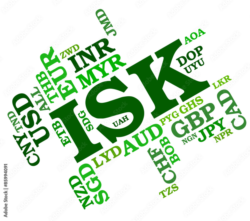 Isk Currency Indicates Iceland Kronas And Coinage Isk Currency Indicates Iceland Kronas And Coinage