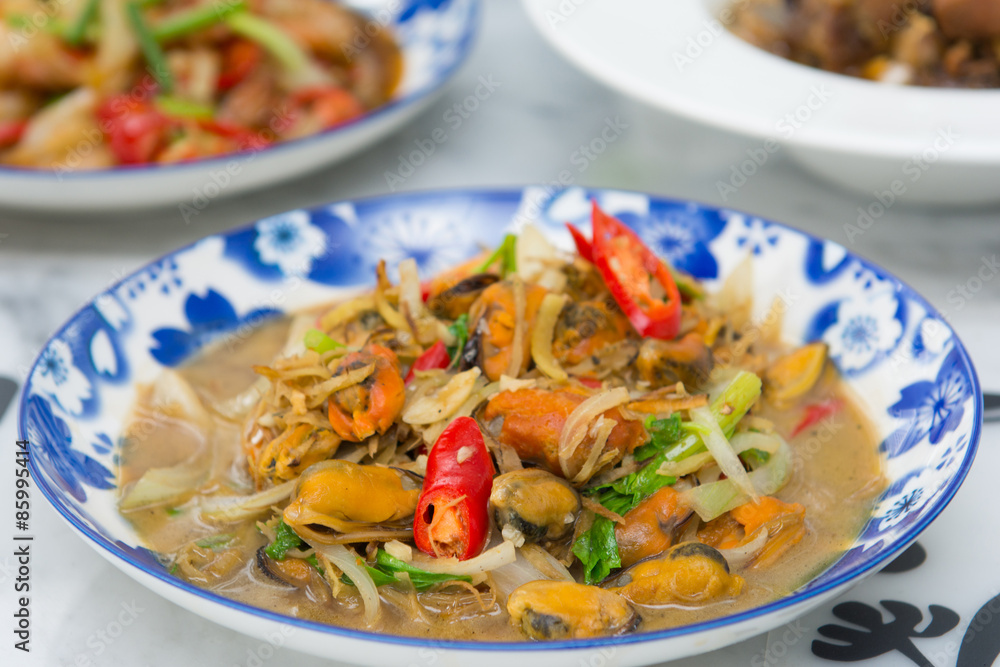 local food of Phuket in restaurant
