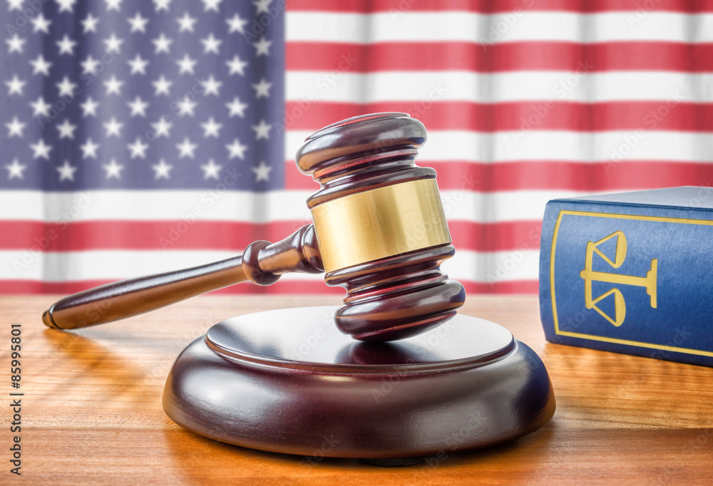 Richterhammer und Gesetzbuch - USA Richterhammer und Gesetzbuch - USA
