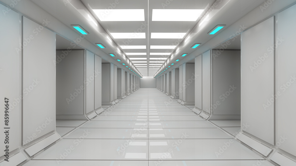 Futuristic SCIFI corridor architecture
