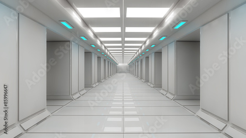 Futuristic SCIFI corridor architecture