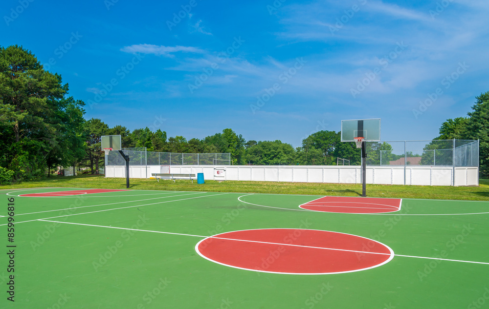 Fototapeta premium Basketball field