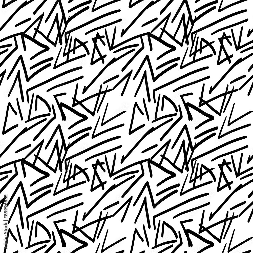 Simple black marker pattern Simple black marker pattern