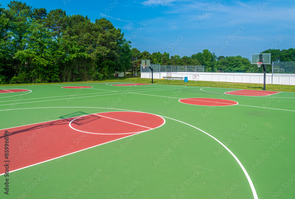 Fototapeta premium Basketball field