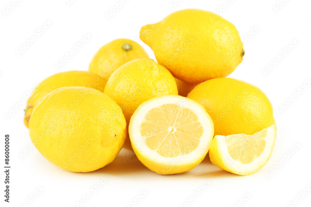 Lemons isolated on white Lemons isolated on white