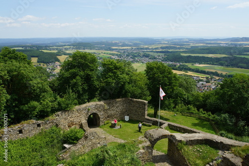 Blick vom Bergfried der Burgruine Olbrück photo