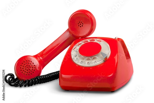 Telephone, Connection, Red.