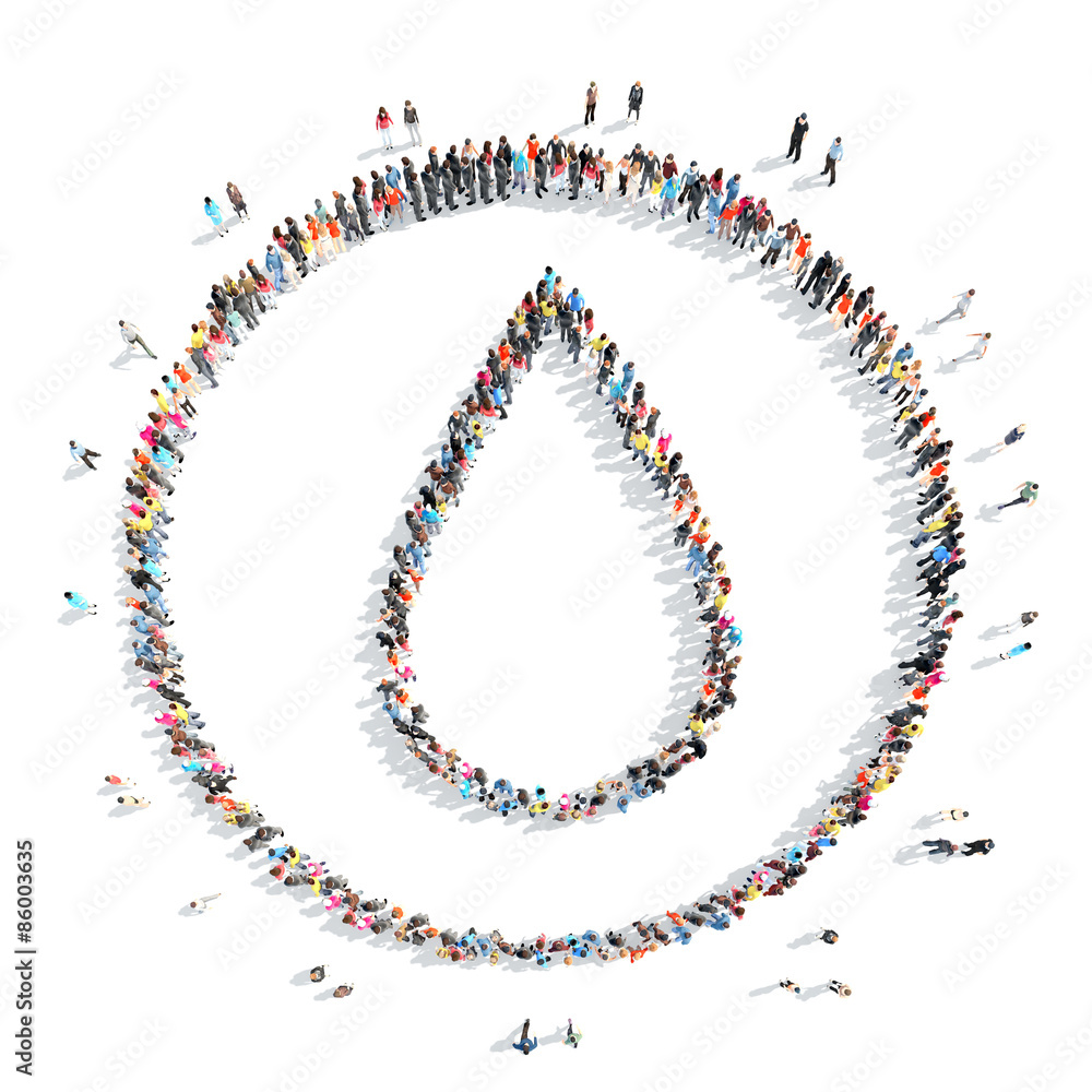 people in the shape of drops. people in the shape of drops.