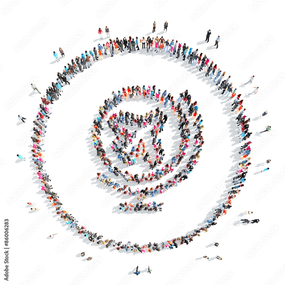 people in the shape of a globe . people in the shape of a globe .