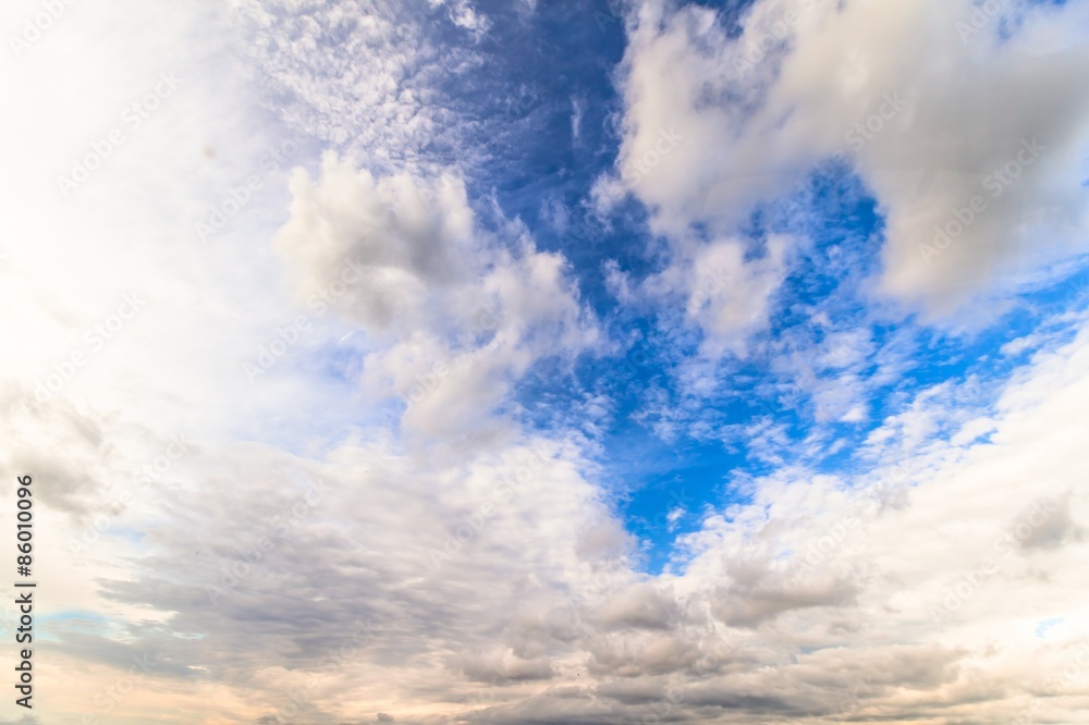 Obraz premium Cloud, Cloudscape, Sky.