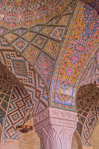Nasir Al-Mulk Mosque ceiling detail