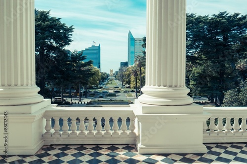 Columns and skyscrappers