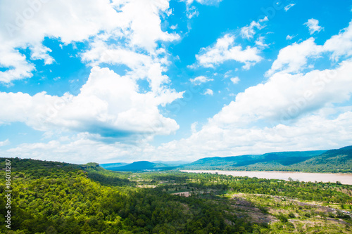 Landscape of Mekong river Thailand