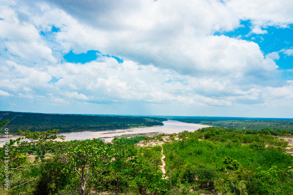 Landscape of Mekong river Thailand