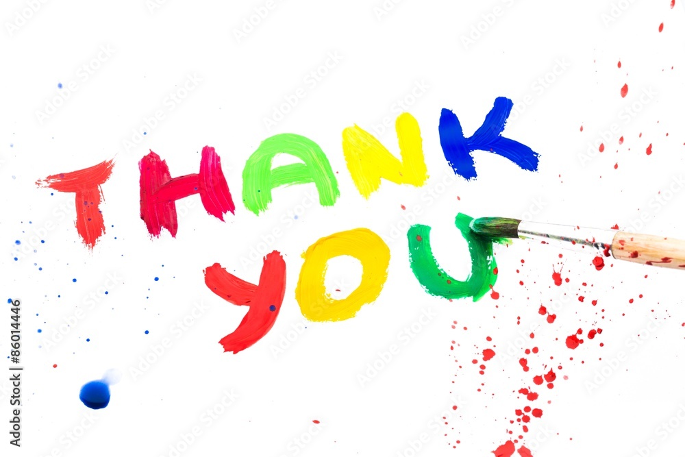 Thank You, Paintbrush, Creativity. Stock Photo | Adobe Stock