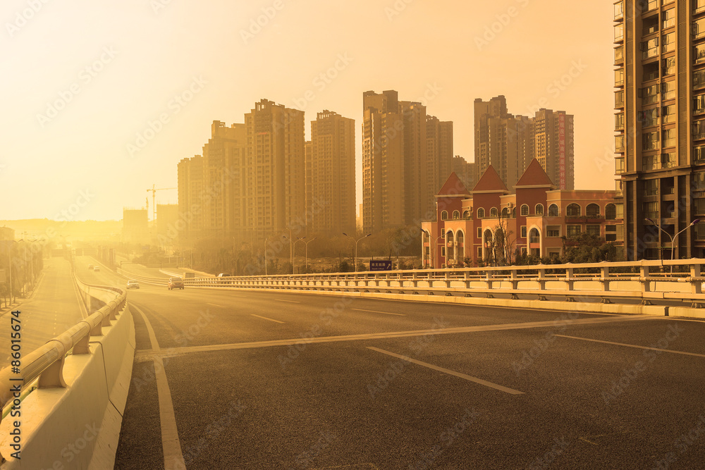 Obraz premium road on bridge