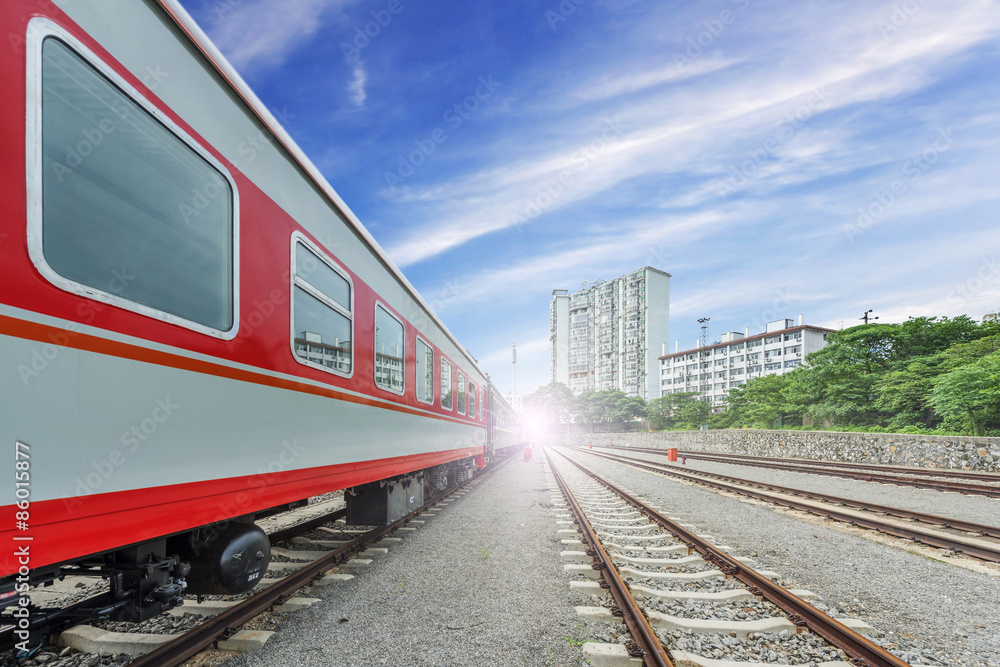 Obraz premium modern high speed train