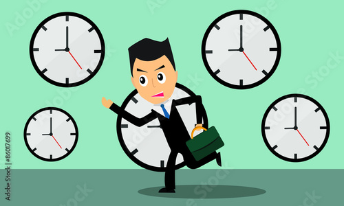 He was rushed to work.