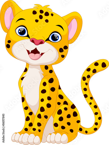 Cute cheetah cartoon