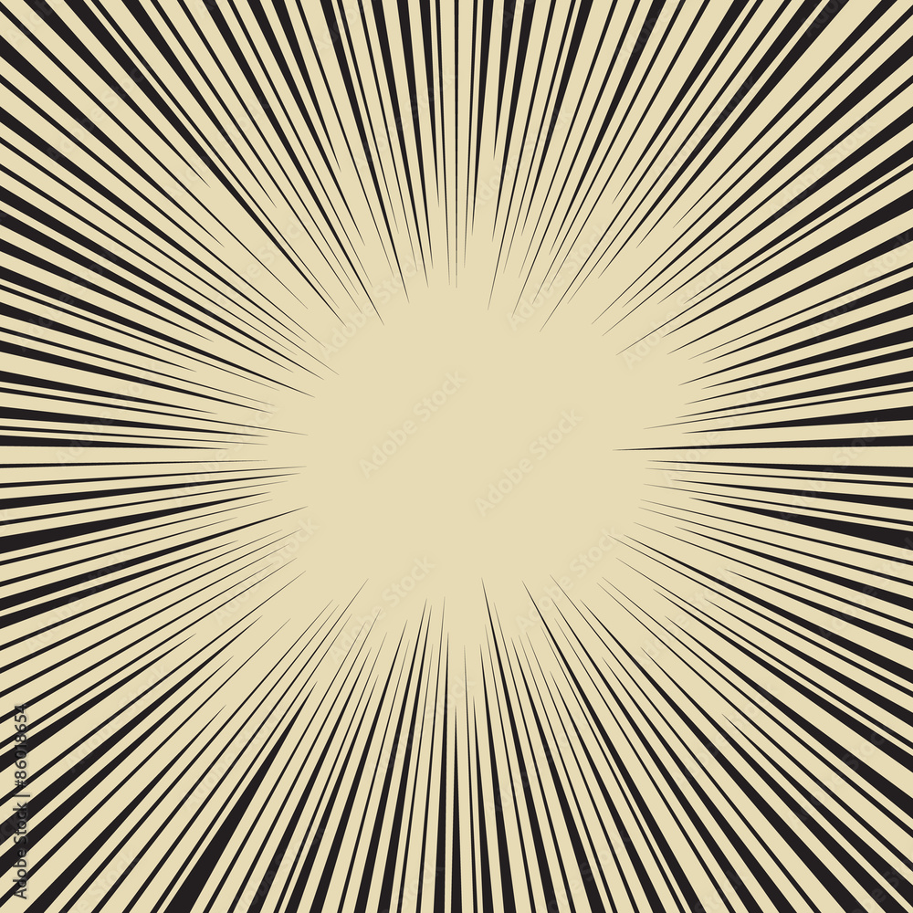 Comic speed radial background Comic speed radial background
