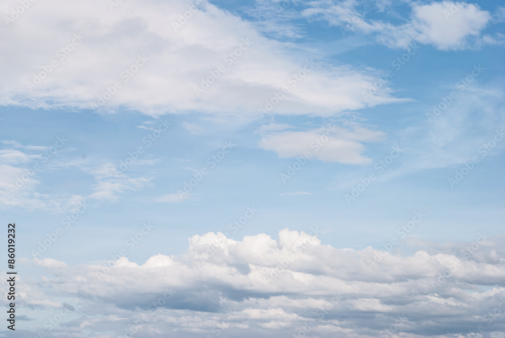 white fluffy clouds in the blue sky, for background white fluffy clouds in the blue sky, for background