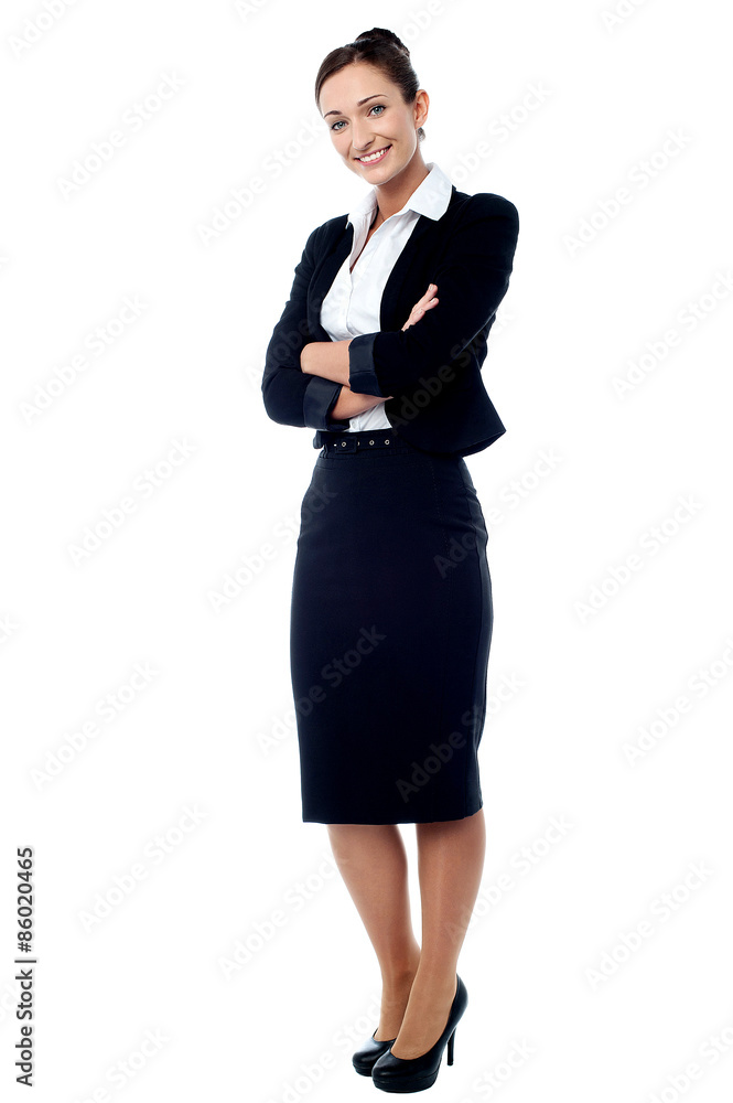 Successful business woman with folded arms Successful business woman with folded arms