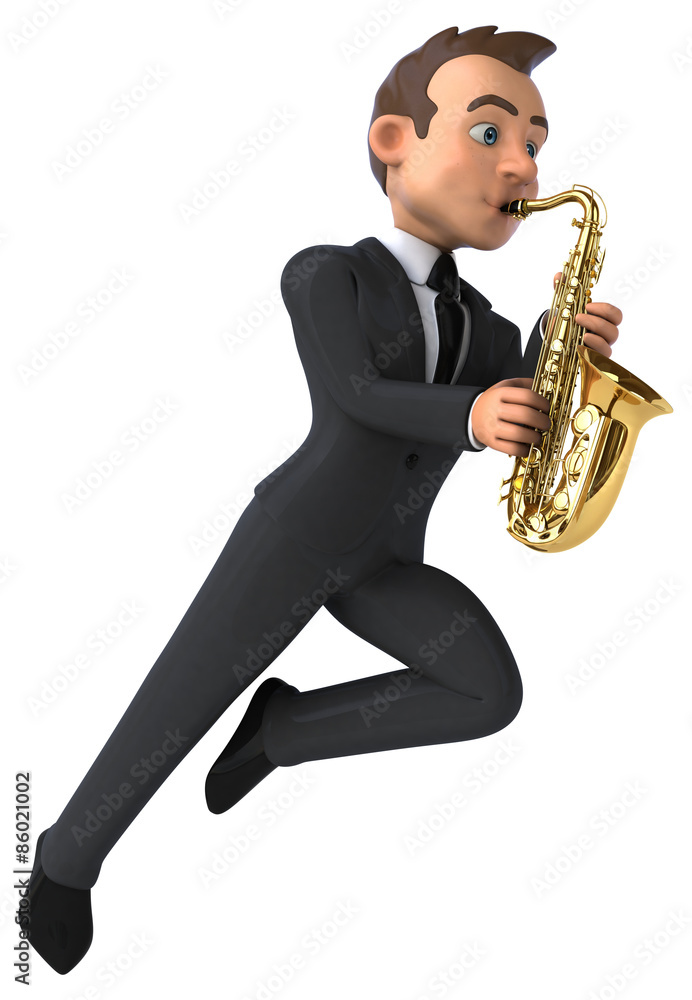Fototapeta premium Fun business man