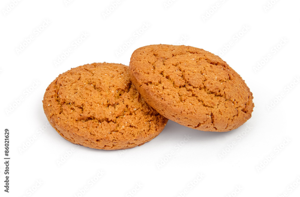 Crispy freshly baked treacle and oat biscuits Crispy freshly baked treacle and oat biscuits