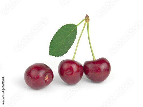 Cherry isolated on white background